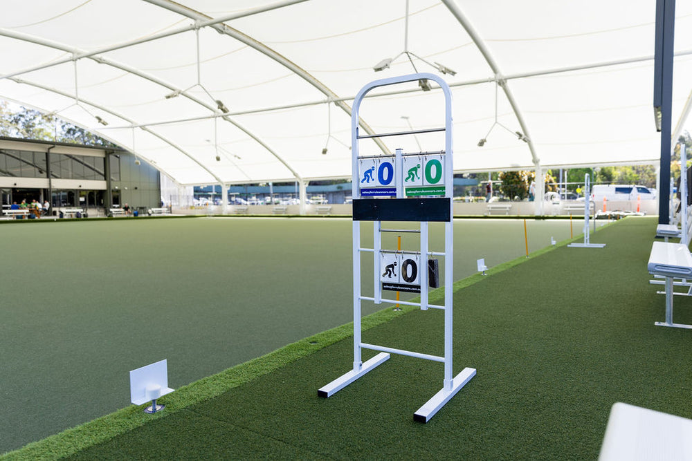 Australian Lawn Bowls Scoreboard with Spikes